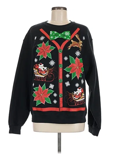 Pre-owned Jerzees Sweatshirt In Black