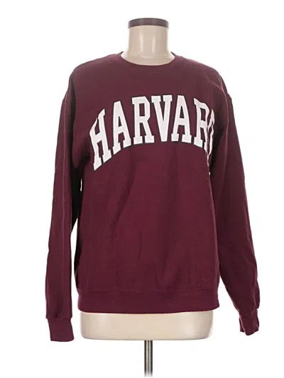 Pre-owned Jerzees Sweatshirt In Burgundy