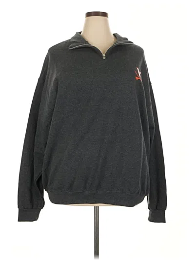 Pre-owned Jerzees Sweatshirt In Gray