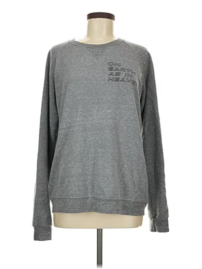 Pre-owned Jerzees Sweatshirt In Gray