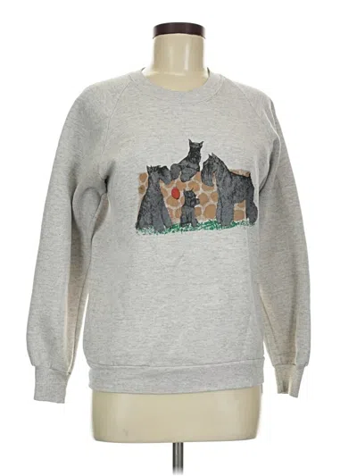 Pre-owned Jerzees Sweatshirt In Gray