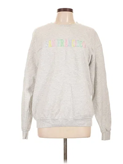 Pre-owned Jerzees Sweatshirt In Gray