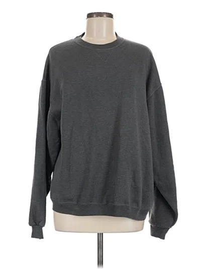 Pre-owned Jerzees Sweatshirt In Gray