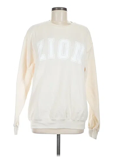Pre-owned Jerzees Sweatshirt In Ivory