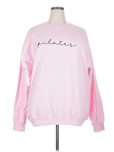 Pre-owned Jerzees Sweatshirt In Pink