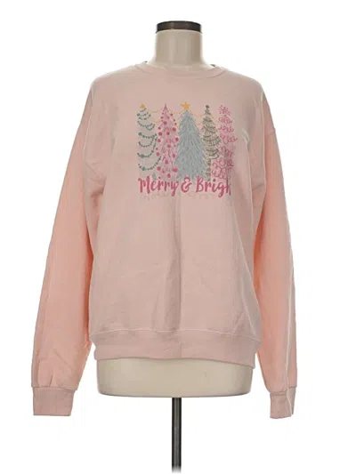 Pre-owned Jerzees Sweatshirt In Pink