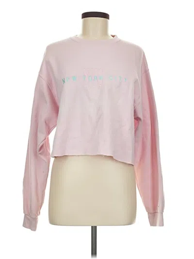 Pre-owned Jerzees Sweatshirt In Pink