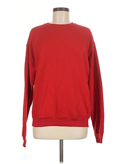 Pre-owned Jerzees Sweatshirt In Red