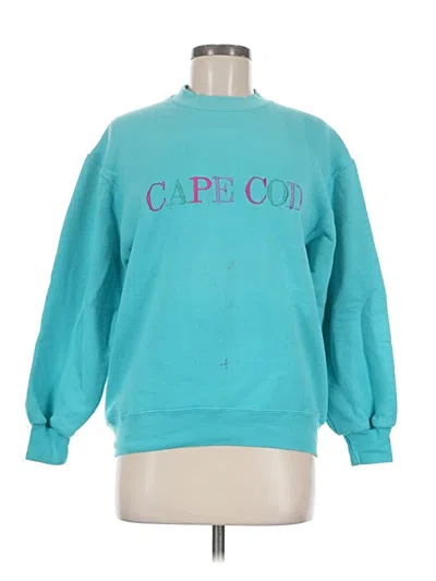 Pre-owned Jerzees Sweatshirt In Teal
