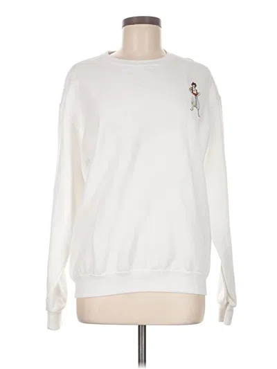Pre-owned Jerzees Sweatshirt In White