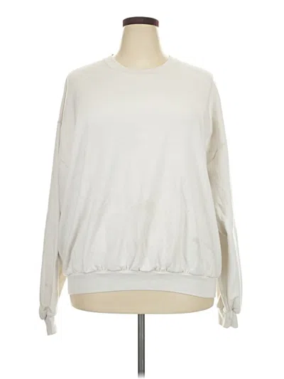 Pre-owned Jerzees Sweatshirt In White