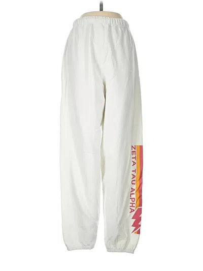 Pre-owned Jerzees Track Pants In White