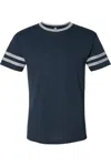 Jerzees Triblend Varsity Ringer T-shirt In Multi