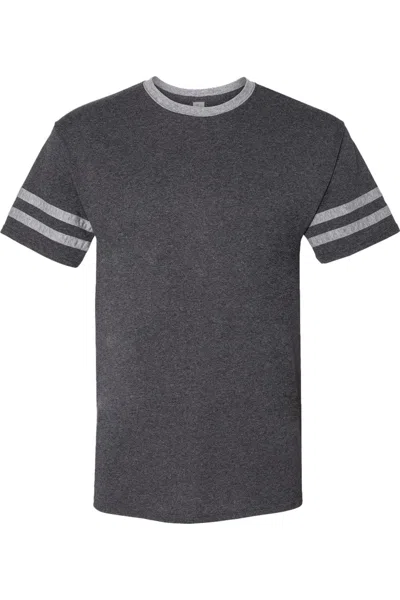Jerzees Triblend Varsity Ringer T-shirt In Multi