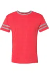 Jerzees Triblend Varsity Ringer T-shirt In Multi