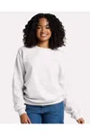 Jerzees Ultimate Cvc Crewneck Sweatshirt In White