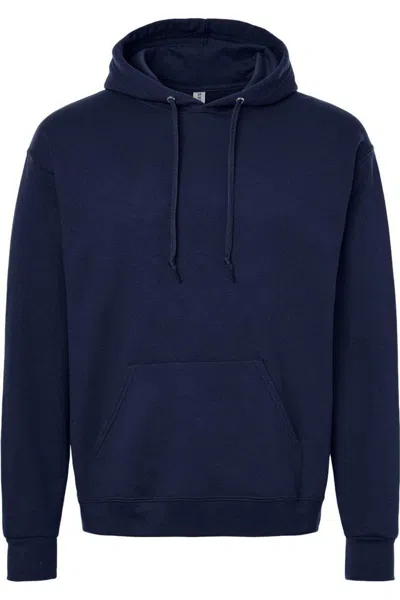 Jerzees Ultimate Cvc Hooded Sweatshirt In Blue