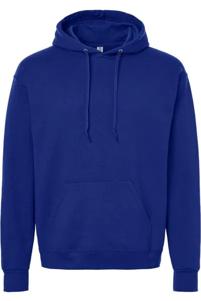 Jerzees Ultimate Cvc Hooded Sweatshirt In Blue