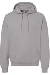 Jerzees Ultimate Cvc Hooded Sweatshirt In Gray