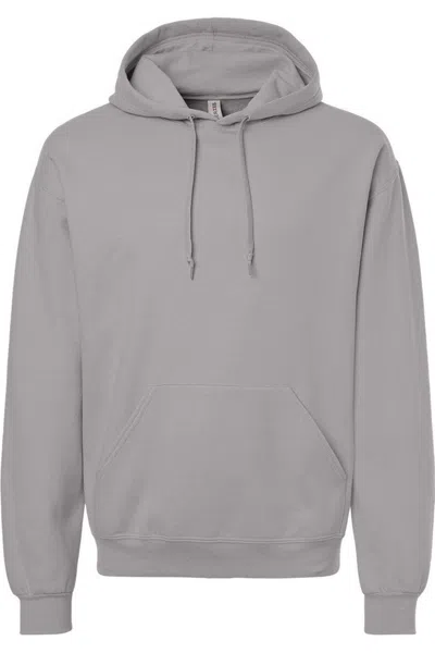 Jerzees Ultimate Cvc Hooded Sweatshirt In Gray