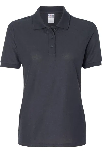 Jerzees Women's Easy Care Piqu Polo In Blue
