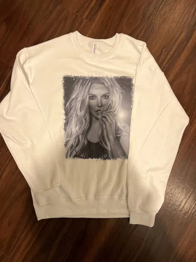 Jerzees Women's It's Britney Sweatshirt In White In Neutral
