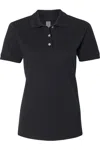 Jerzees Women´s 100% Ringspun Cotton Piqu Polo In Black