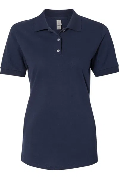 Jerzees Women´s 100% Ringspun Cotton Piqu Polo In Blue