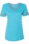 Jerzees Women´s Varsity Triblend V-neck T-shirt