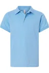 Jerzees Youth Dri-power Polo In Blue