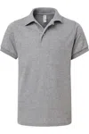 Jerzees Youth Dri-power Polo In Gray