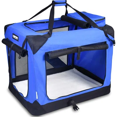 Jespet 36 Inch Pet Crate In Blue