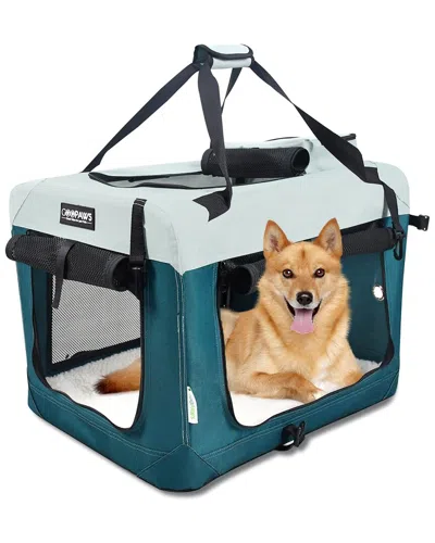 Jespet 3-door Large Collapsible Soft-sided Dog & Cat Crate In Multi