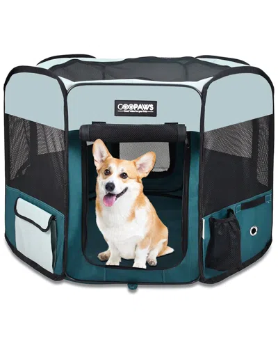 Jespet 45in Soft-sided Dog & Cat Playpen In Green