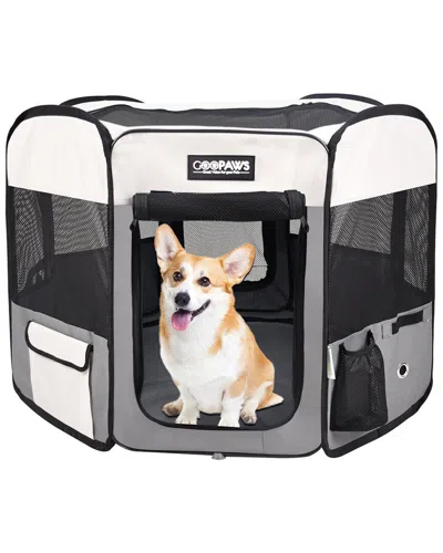 Jespet 45in Soft-sided Dog & Cat Playpen In Gray