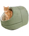 Jespet Cave Covered Cat & Dog Bed