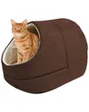 Jespet Cave Covered Cat & Dog Bed