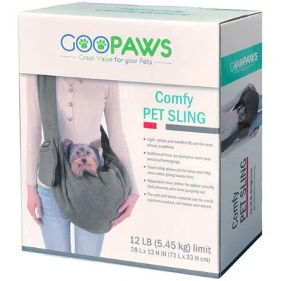 Jespet Comfy Pet Sling Bag In Gray