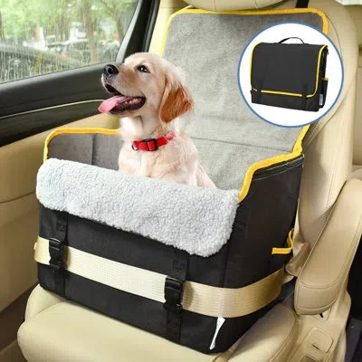 Jespet Goopaws Briefcase Shape Dog Booster Car Seat In Black