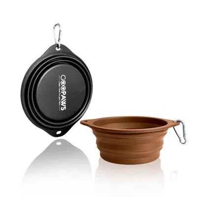 Jespet Non-skid Pet Bowl In Black,brown