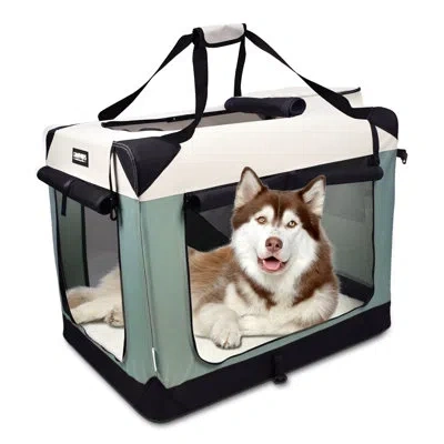 Jespet Soft Dog Crate In Green