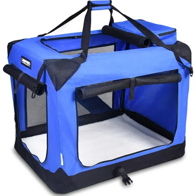 Jespet Soft Pet Crate 30" In Blue