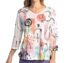 Jess & Jane Burnout Sublimation Top In Astoria In Multi