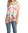 Jess & Jane Knit Asymmetric Top In Sangria Light