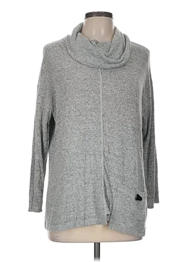Pre-owned Jess & Jane Long Sleeve Top Gray Cowl Neck Tops