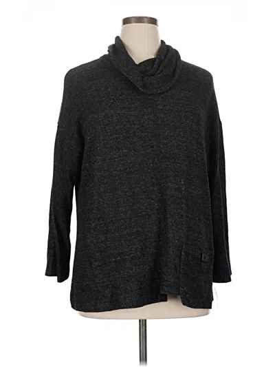 Pre-owned Jess & Jane Long Sleeve Turtleneck In Gray