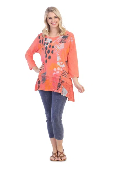 Jess & Jane Mineral Washed Cotton Legging Capris In Denim In Multi