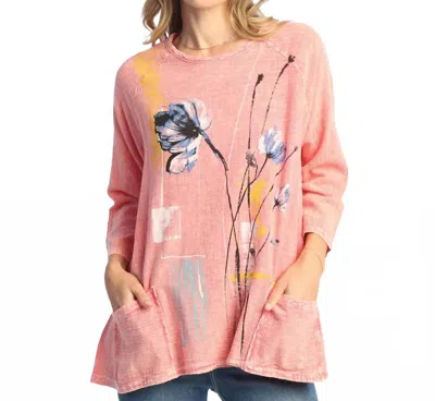 Jess & Jane Symphony Tunic In Coral In Pink