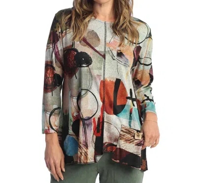 Jess & Jane Toscana French Brushed Knit Top In Multi