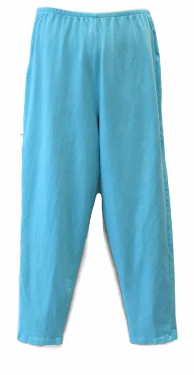 Jess & Jane Women's Liz & Jane Cotton Ankle Leggings - Plus In Aqua In Blue